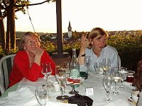  Frau Müller and Christiane after dinner.